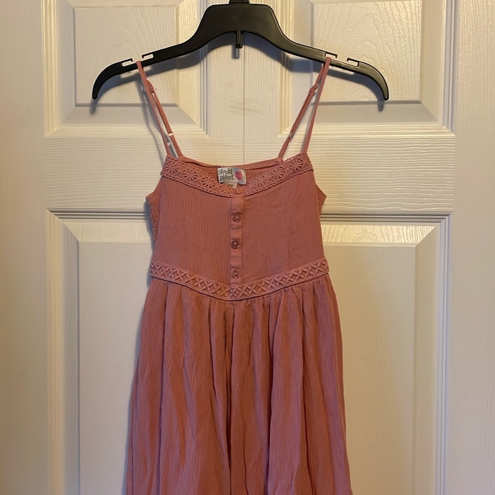 Girls dress - colorful planet